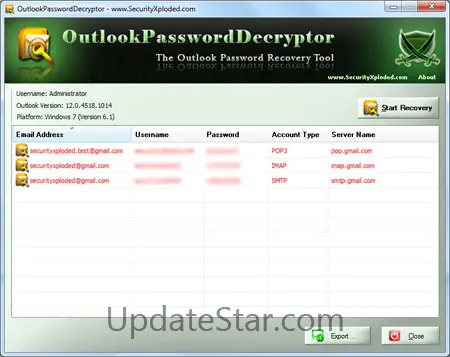 OutlookPasswordDecryptor 11.0