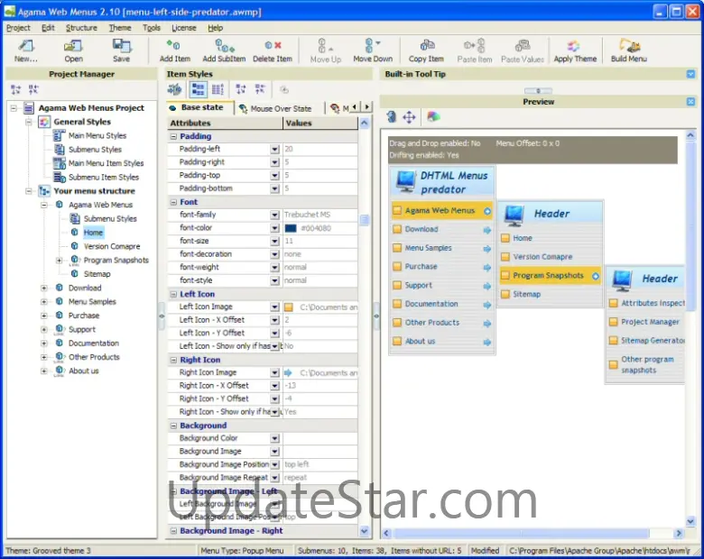 Agama Web Menus 2.6