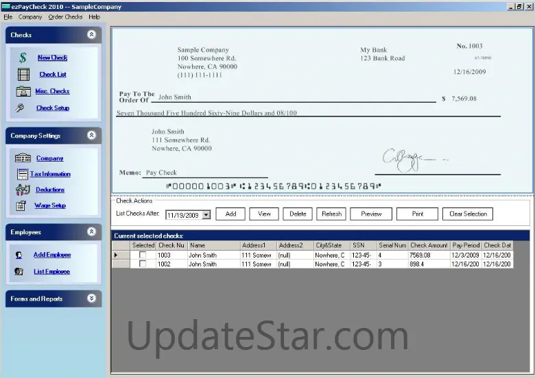 ezPaycheck Payroll Software 3.13.10