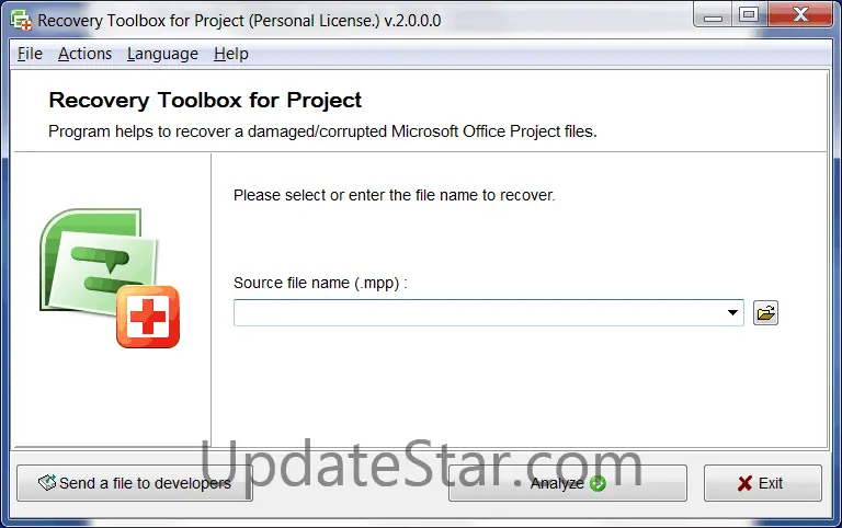 Recovery Toolbox for Project 2.0.7