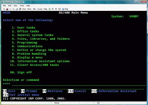 Mocha TN3270 for Vista 4.0