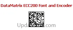 DataMatrix ECC200 Font and Encoder 19.11