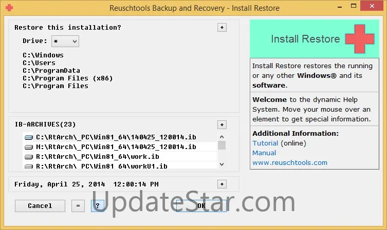 Reuschtools Backup and Recovery 3.29