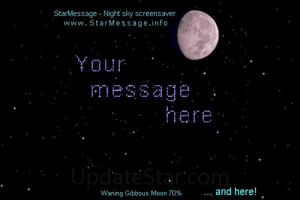 StarMessage Moon Phase Screensaver 5.4.3