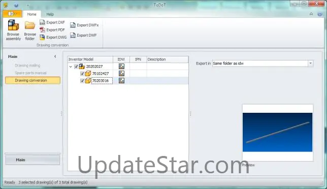 ToDoT start for Autodesk Inventor EN 1.0