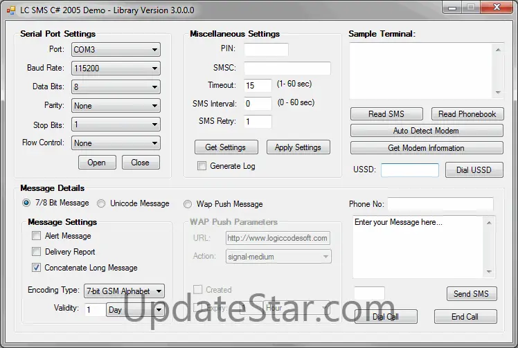 Logiccode GSM SMS.Net Library 4.1
