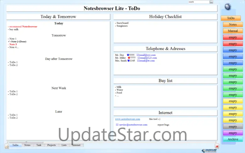 Notesbrowser Lite English 2.2