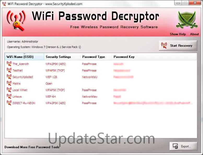 WiFi Password Decryptor 16.0