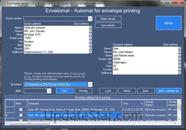 Envelomat 1.2.85
