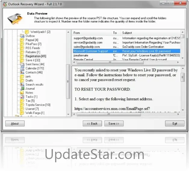 Outlook Recovery Wizard 5.0.8