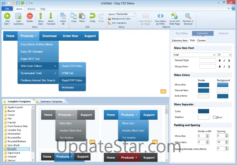 Easy CSS Menu Free Edition 5.2