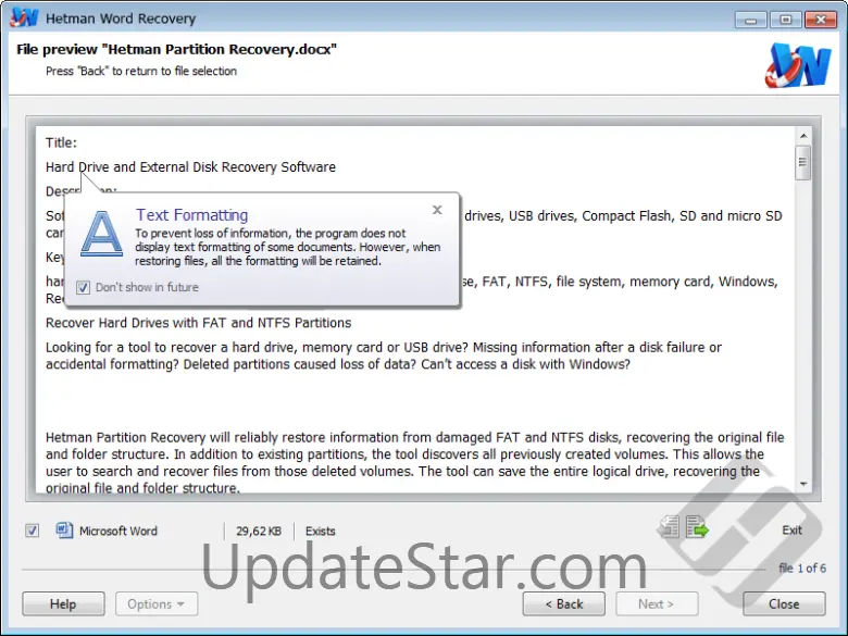 Hetman Word Recovery 2.4
