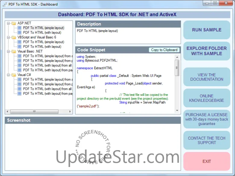 Bytescout PDF To HTML SDK 9.0.0.3079