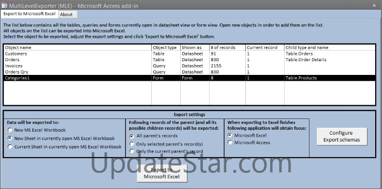 MultiLevelExporter 8.7