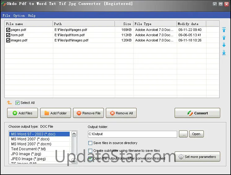 Okdo Pdf to Word Txt Tif Jpg Converter 5.0