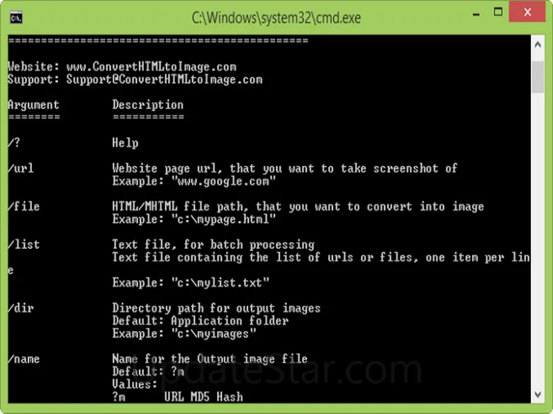 Convert HTML to Image 1.3