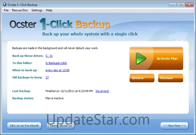 Ocster 1-Click Backup 1.18