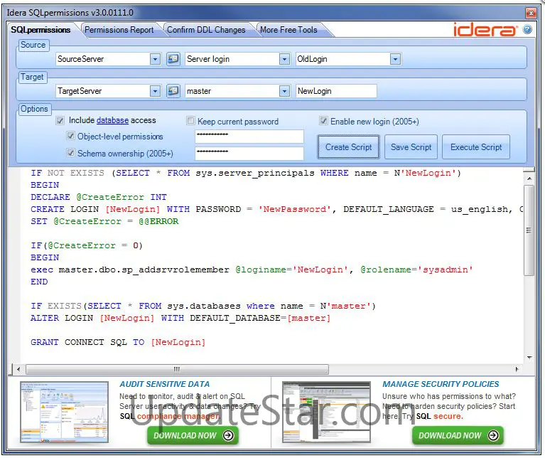 SQL Permissions Extractor 1.1.0.1