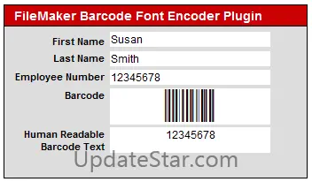 FileMaker Barcode Font Encoder Plugin 14.2