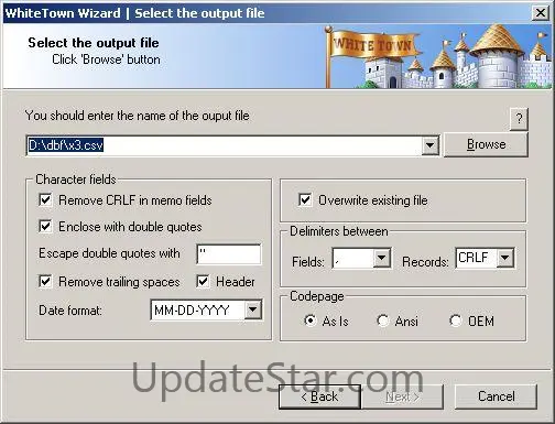 DBF to CSV Converter 3.45