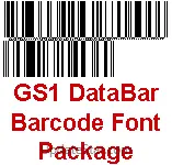 GS1 DataBar Barcode Font Package 2023