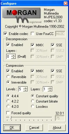 Morgan Multimedia MJPEG Codec 3.0