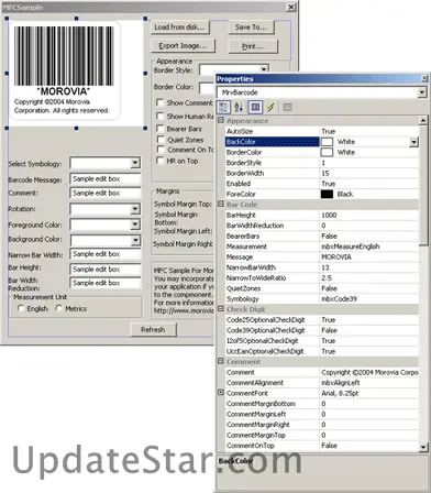 Morovia Barcode ActiveX contrl 4.0