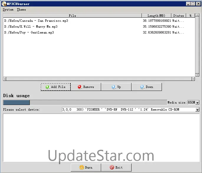 MP3CDburner 1.0.1