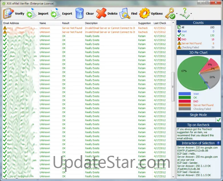 XiXi eMail Verifier 4.2