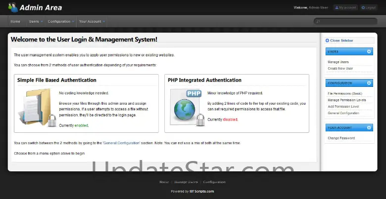 PHP Login & User Management 1.0