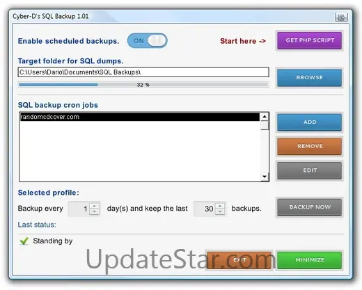 Cyber-D's SQL Backup 1.1