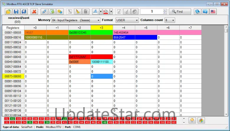 Modbus RTU ASCII TCP Slave Simulator 1.2