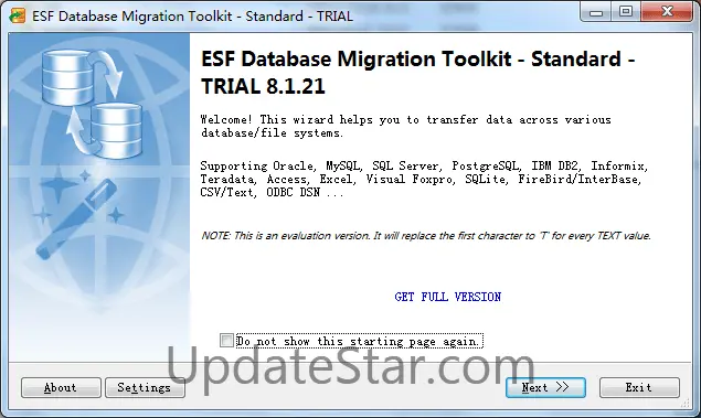 ESF Database Migration Toolkit 8.1.12