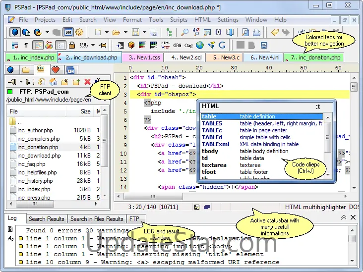 PSPad editor 5.0.7.775