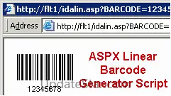 ASPX Linear Barcode Generator Script 19.1