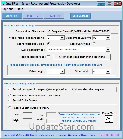 IntelliRec-Free Screen Recorder Software 1.3