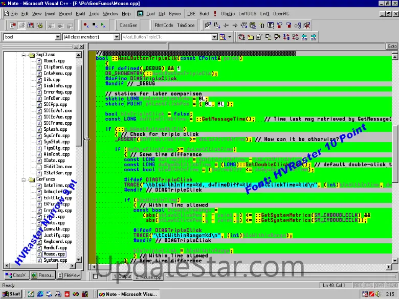 HVRaster Programmers Editor Font 1.2