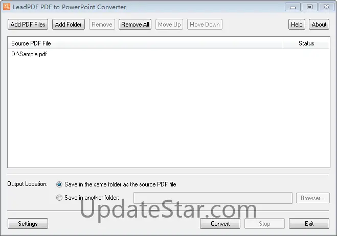 LeadPDF PDF to PowerPoint Converter 11.0