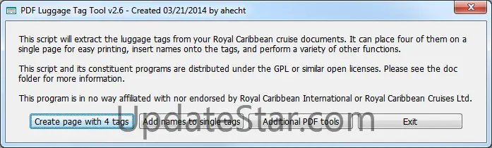 PDF Luggage Tag Tool 2.6