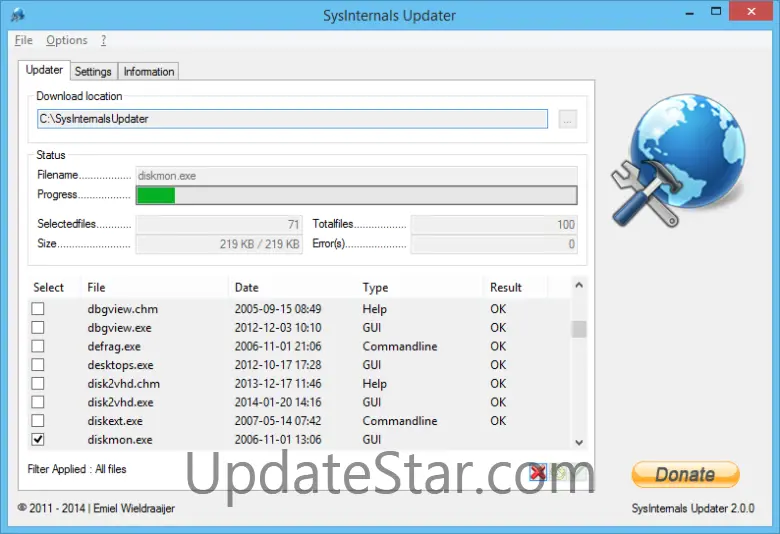 Sysinternals Updater 2.0