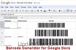 Barcode Generator for Google Docs 20.5