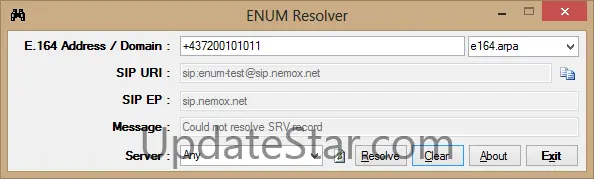 ENUM Resolver 1.4.3