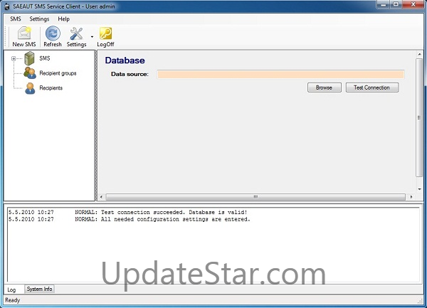 SAEAUT SMS Service Web Client 2.1