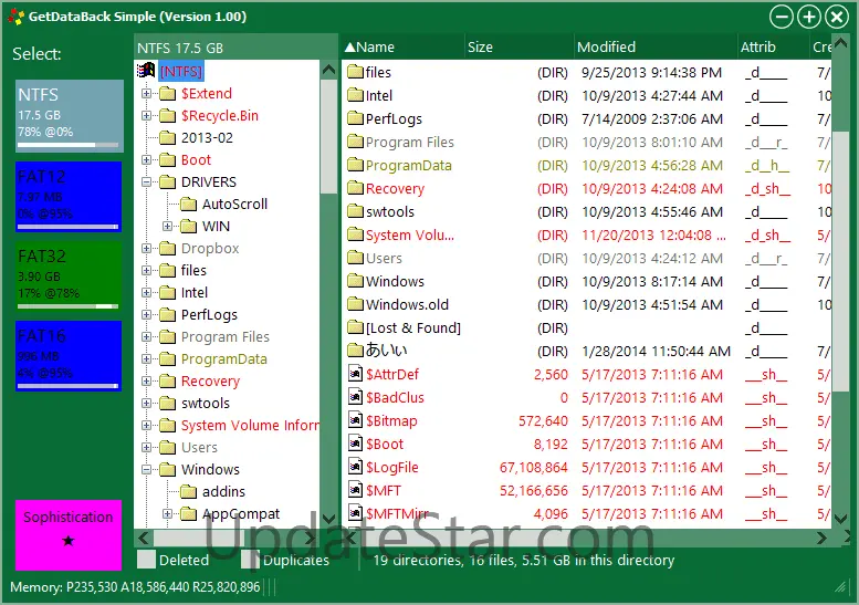 GetDataBack Simple Data Recovery 1.0