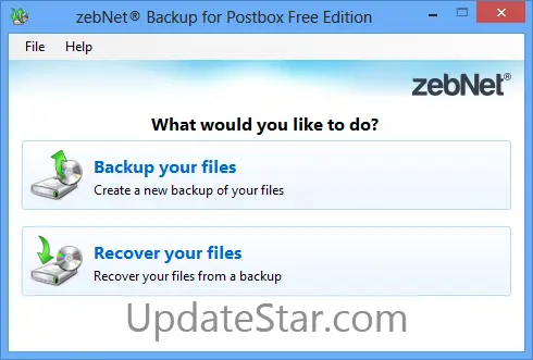 zebNet Backup for Postbox Free Edition 1.0