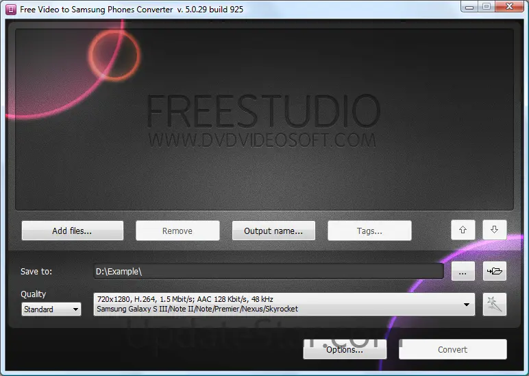 Free Video to Samsung Phones Converter 5.0.29.925