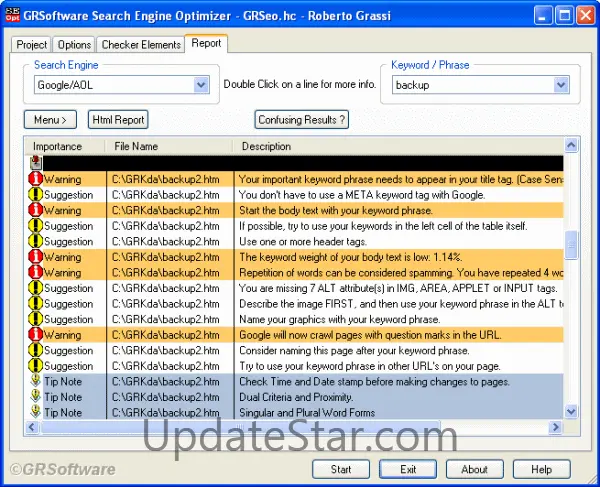 GRSeo Search Engine Optimizer 2.6