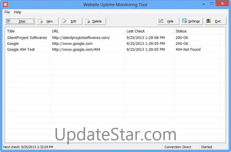 Website Uptime Monitoring Tool 1.0