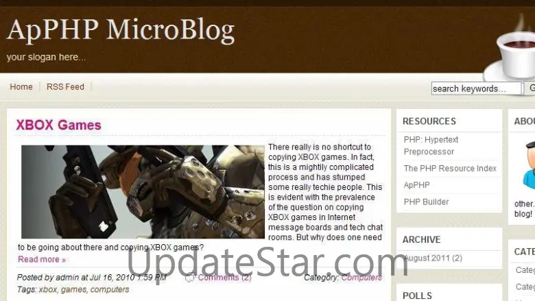 ApPHP MicroBlog 3.3