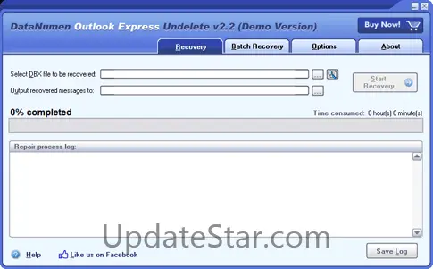 DataNumen Outlook Express Undelete 2.2